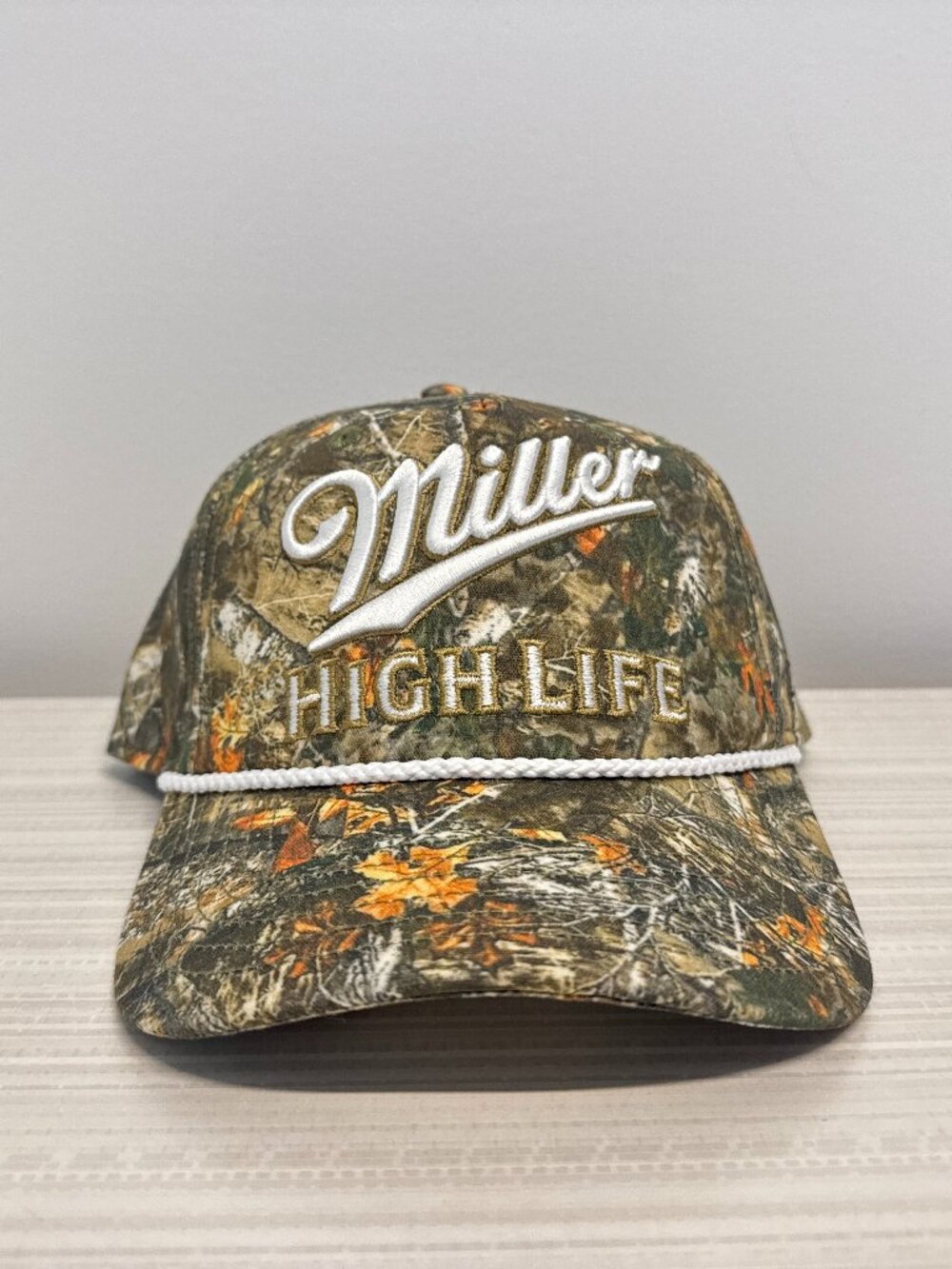 Miller High Life Camo Snapback Hat Cap Mad Engine One SZ Adult Cotton Brand New